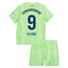 FC Barcelona Børn Lewandowski 9 Tredjetrøje 2024-25 Fodboldsæt