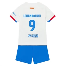 FC Barcelona Børn Lewandowski 9 Udebanetrøje 2023-24 Fodboldsæt