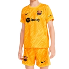 FC Barcelona Børn Målmand Udebanetrøje 2024-25 Fodboldsæt
