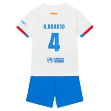 FC Barcelona Børn R.Araujo 4 Udebanetrøje 2023-24 Fodboldsæt