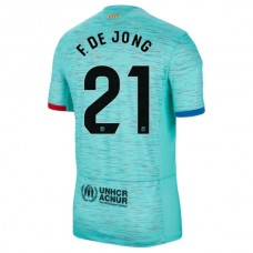 FC Barcelona F.De Jong 21 Tredjetrøje 2023-24 Fodboldsæt