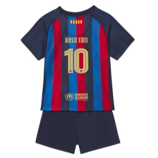 FC Barcelona Fodboldsæt Børn 2022-23 Ansu Fati 10 Hjemmebanetrøje
