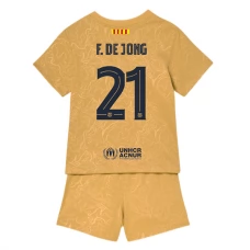 FC Barcelona Fodboldsæt Børn 2022-23 F. De Jong 21 Udebanetrøje