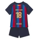 FC Barcelona Fodboldsæt Børn 2022-23 Jordi Alba 18 Hjemmebanetrøje