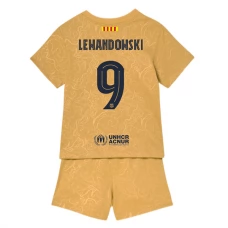 FC Barcelona Fodboldsæt Børn 2022-23 Robert Lewandowski 9 Udebanetrøje