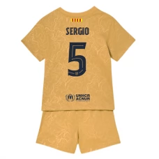 FC Barcelona Fodboldsæt Børn 2022-23 Sergio 5 Udebanetrøje