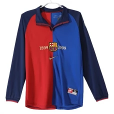 FC Barcelona Hjemmebanetrøje Centenary Retro 1999-00 Langærmet Fodboldsæt