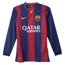 FC Barcelona Hjemmebanetrøje Retro 2014-15 Langærmet Fodboldsæt