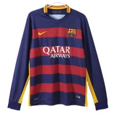 FC Barcelona Hjemmebanetrøje Retro 2015-16 Langærmet Fodboldsæt