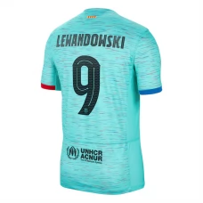 FC Barcelona Lewandowski 9 Tredjetrøje 2023-24 Fodboldsæt