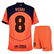 FC Barcelona Pedri 8 Tredjetrøje Børn 2025-26 Fodboldsæt