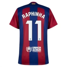 FC Barcelona Raphinha 11 Hjemmebanetrøje 2023-24 Fodboldsæt