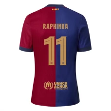 FC Barcelona Raphinha 11 Hjemmebanetrøje 2024-25 Fodboldsæt