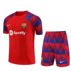 FC Barcelona Trænings T-Shirt Sæt 2023-24 - Blå Rød