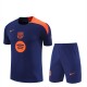 FC Barcelona Trænings T-shirt Sæt 2025-26 - Shorts Blå