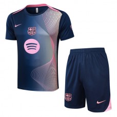 FC Barcelona Trænings T-shirt Sæt 2025-26 - Shorts Blå