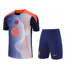 FC Barcelona Trænings T-shirt Sæt Børn 2025-26 - Shorts Blå