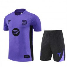 FC Barcelona Trænings T-shirt Sæt Børn 2025-26 - Shorts Lilla