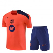FC Barcelona Trænings T-shirt Sæt Børn 2025-26 - Shorts Orange