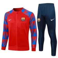 FC Barcelona Træningsjakke Sæt Børn 2023-24 - Rød Blå