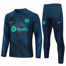FC Barcelona Træningssæt 2023-24 - 1-4 Zip Blå