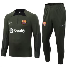 FC Barcelona Træningssæt 2023-24 - 1-4 Zip Grøn