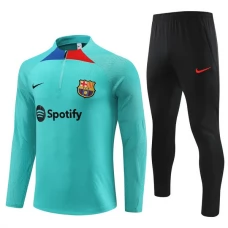 FC Barcelona Træningssæt Børn 2023-24 - 1-4 Zip Blå Sort
