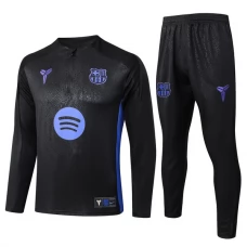 FC Barcelona Træningssæt Børn 2025-26 - 1-4 Zip Sort