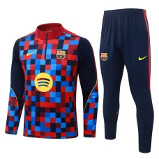 FC Barcelona Træningssæt Børn 2026-27 - 1-4 Zip Blå