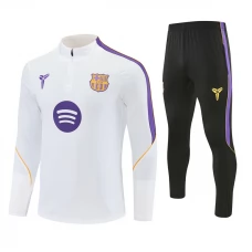FC Barcelona Træningssæt Børn 2026-27 - 1-4 Zip Hvid