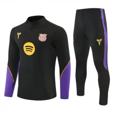FC Barcelona Træningssæt Børn 2026-27 - 1-4 Zip Sort