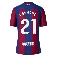 FC Barcelona Trøje 2023-24 F. De Jong 21 Hjemmebanetrøje