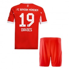 FC Bayern München Børn Davies 19 Hjemmebanetrøje 2025-26 Fodboldsæt