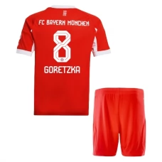 FC Bayern München Børn Goretzka 8 Hjemmebanetrøje 2025-26 Fodboldsæt