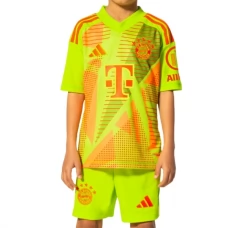 FC Bayern München Børn Kids Målmand Hjemmebanetrøje 2024-25 Fodboldsæt