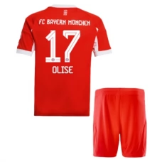FC Bayern München Børn Olise 17 Hjemmebanetrøje 2025-26 Fodboldsæt
