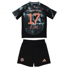 FC Bayern München Børn Olise 17 Udebanetrøje 2024-25 Fodboldsæt