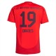 FC Bayern München Davies 19 Hjemmebanetrøje 2024-25 Fodboldsæt
