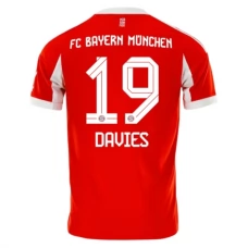 FC Bayern München Davies 19 Hjemmebanetrøje 2025-26 Fodboldsæt