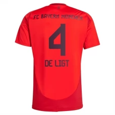 FC Bayern München De Ligt 4 Hjemmebanetrøje 2024-25 Fodboldsæt