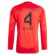 FC Bayern München De Ligt 4 Hjemmebanetrøje 2024-25 Langærmet Fodboldsæt