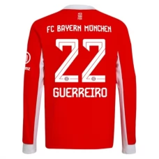 FC Bayern München Guerreiro 22 Hjemmebanetrøje 2025-26 Langærmet Fodboldsæt
