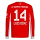 FC Bayern München Luis Díaz 14 Hjemmebanetrøje 2025-26 Langærmet Fodboldsæt