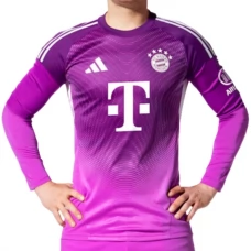FC Bayern München Målmand Hjemmebanetrøje Purple 2025-26 Langærmet Fodboldsæt