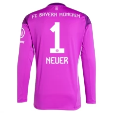 FC Bayern München Neuer 1 Målmand Hjemmebanetrøje Purple 2025-26 Langærmet Fodboldsæt