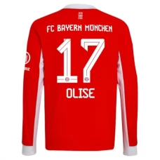 FC Bayern München Olise 17 Hjemmebanetrøje 2025-26 Langærmet Fodboldsæt