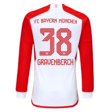 FC Bayern München Trøje 2023-24 Gravenberch 38 Langærmet Hjemmebanetrøje