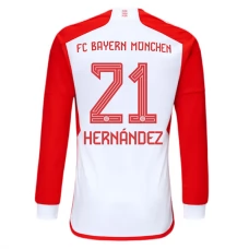 FC Bayern München Trøje 2023-24 Hernandez 21 Langærmet Hjemmebanetrøje