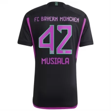 FC Bayern München Trøje 2023-24 Jamal Musiala 42 Udebanetrøje