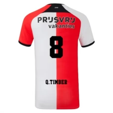 Feyenoord Q.Timber 8 Hjemmebanetrøje 2024-25 Fodboldsæt